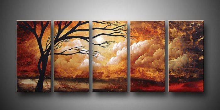 Outono composto da pintura a óleo