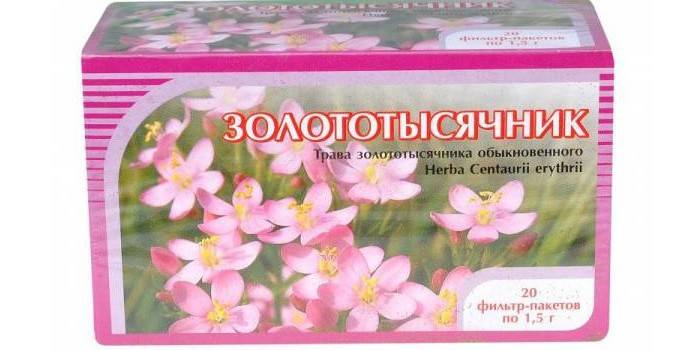 Centaury grass en envases