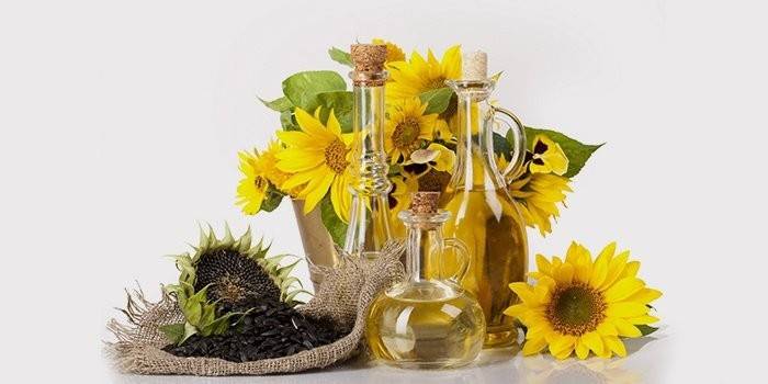 Flores, sementes e girassol