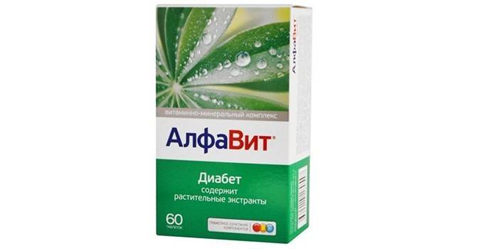 Opakowanie na cukrzycę alfabetyczną