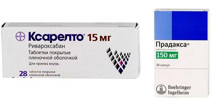 Xarelto a Pradaxa