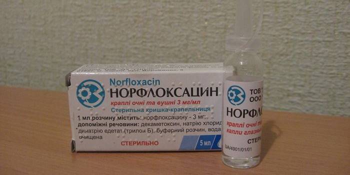 Krople norfloksacyny