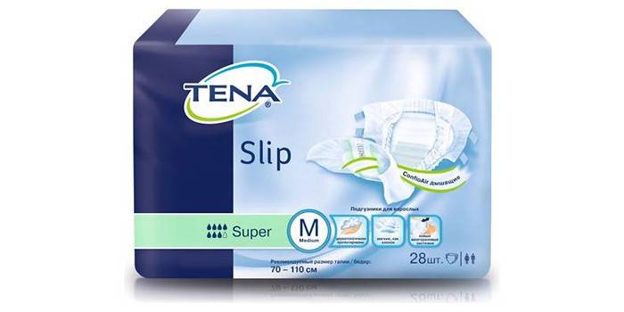 Zestaw cienkich pieluszek dla kobiet w ciąży Tena Slip Super M