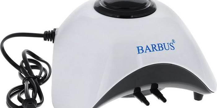 Bomba de ar do aquário Barbus