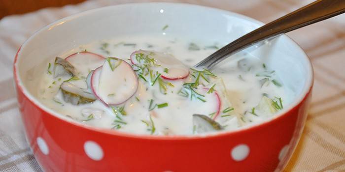 Okroshka en kéfir
