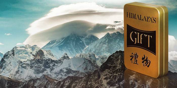 A droga Dar Himalayas no pacote