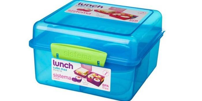 Plastikowe pudełko na lunch Sistema