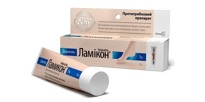 Antimykotikum Lamicon v balení