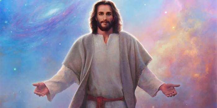 Imagem de Jesus Cristo contra o céu