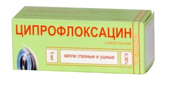 Ciprofloksacyna do uszu i do oczu w opakowaniu