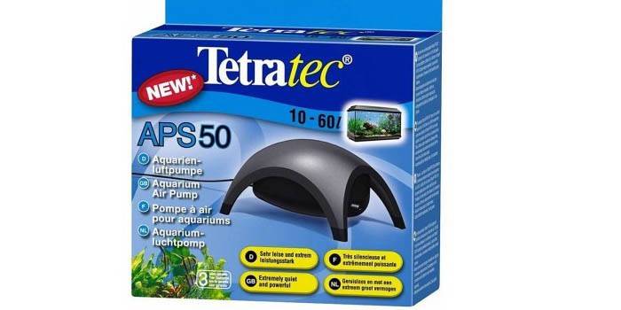 Tetra APS 50 compressor para aquário em embalagem