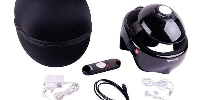 Massageador de capacete elétrico para a cabeça