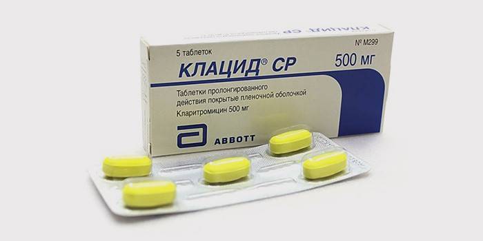 Droga Klacid v obale
