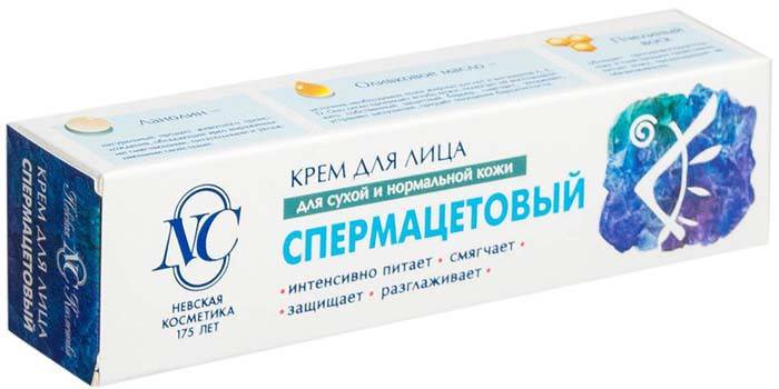 Creme de espermacete embalado
