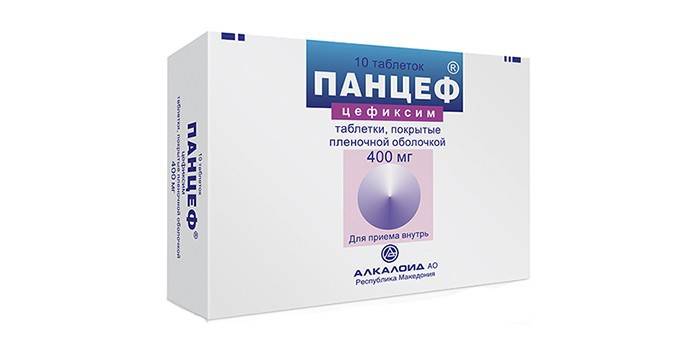 Lek Pantsef w opakowaniu