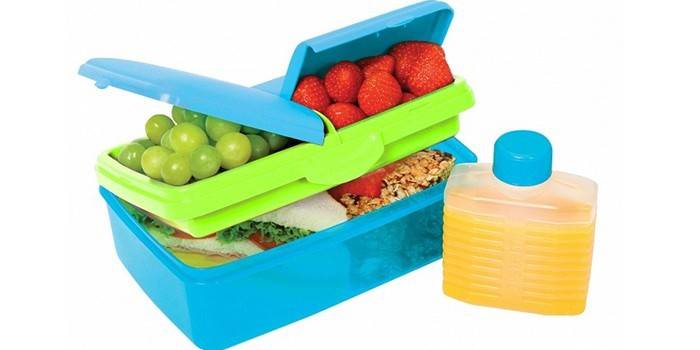 Sistema Duplex Lunch Box z butelką na napój