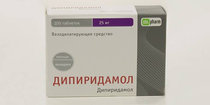 Embalaje de tabletas de dipiridamol