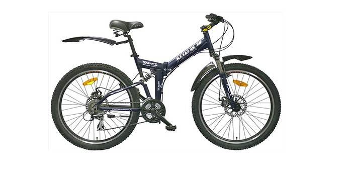 Bicicleta de montanha dobrável