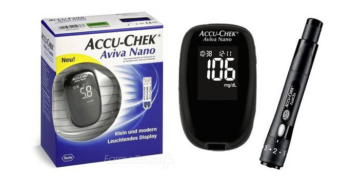 Medidor de azúcar en la sangre Accu Chek