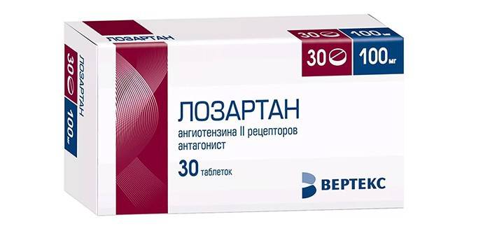 Liek losartan v balení