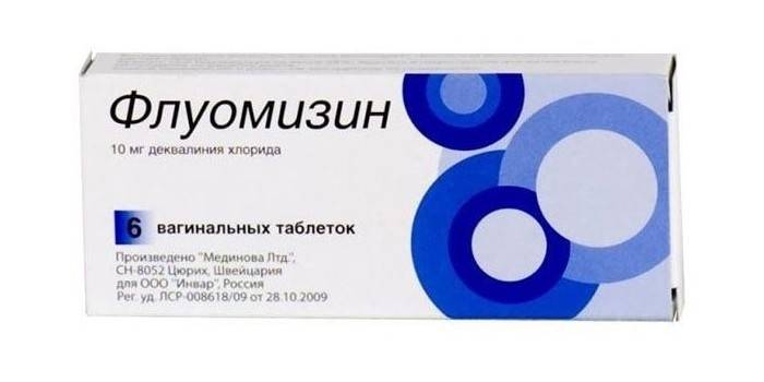 Preparación de fluomisinum en el embalaje