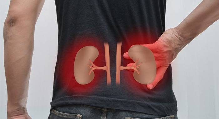 O homem tem rins doentes