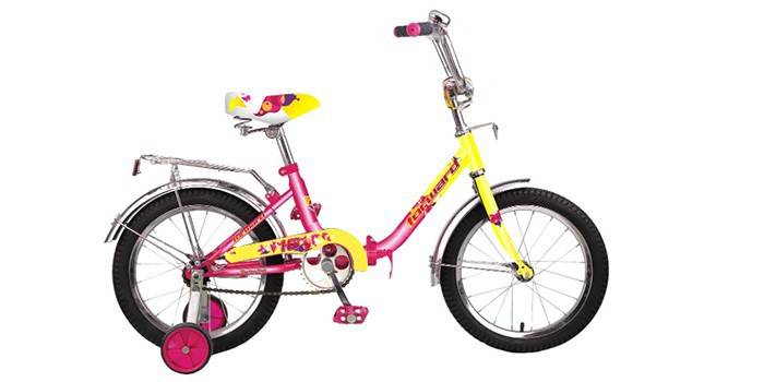 Bicicleta dobrável de quatro rodas para crianças