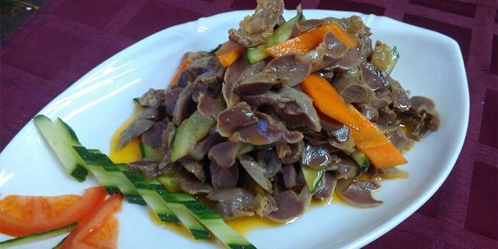 Salada de Frango Estômago