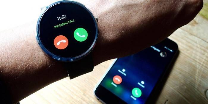 Reloj inteligente en acción
