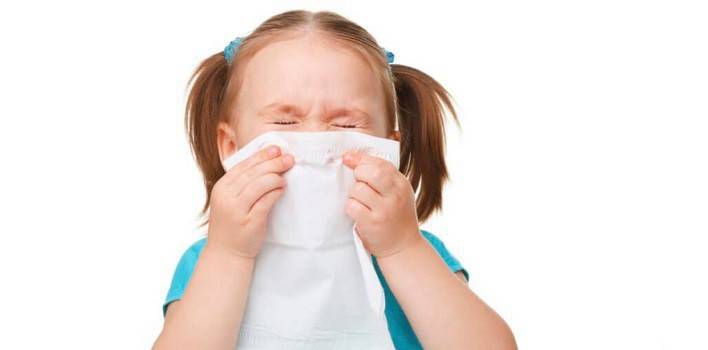 Corrimento nasal em criança