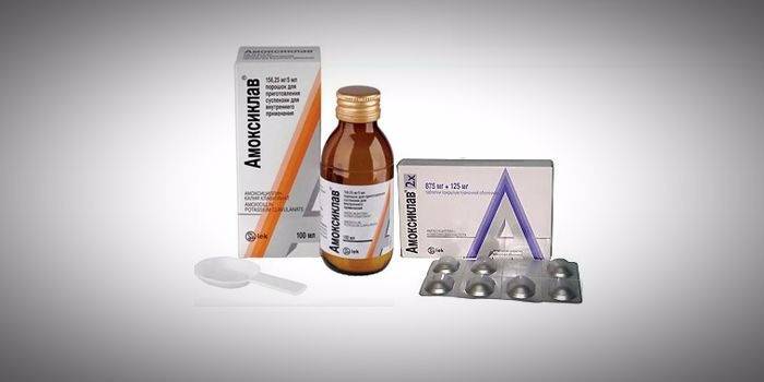 Amoxiclav v rôznych formách uvoľňovania