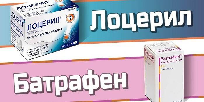 Protiplesňové laky Loceryl a Batrafen