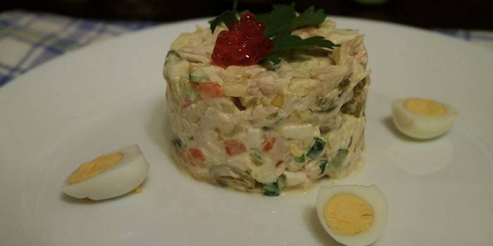 Salada de Praga com maionese