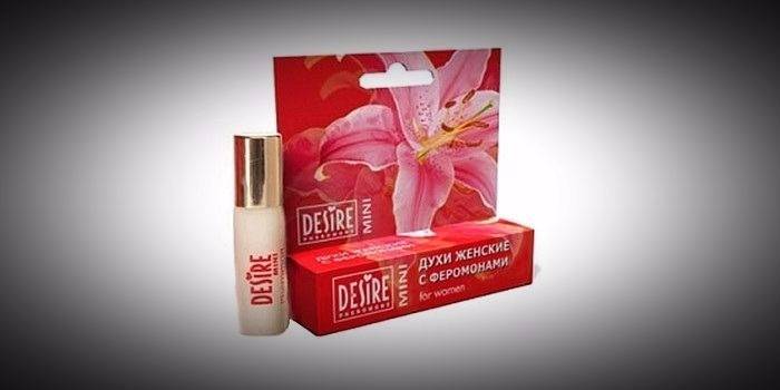 Perfume de mujer con deseo de feromonas