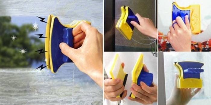 Instrucciones de uso del cepillo magnético para ventanas Viper