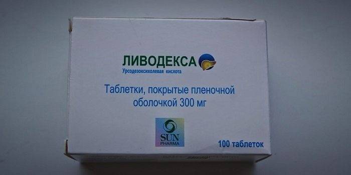 Embalagem Livodex comprimidos
