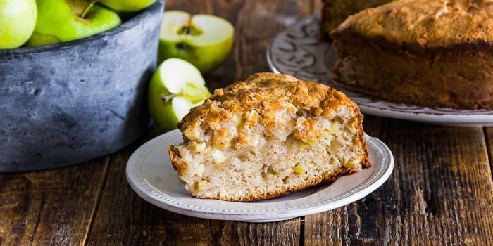 Torta de maçã de kefir