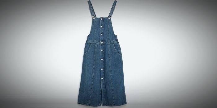 Vestido de verão em denim da Zara