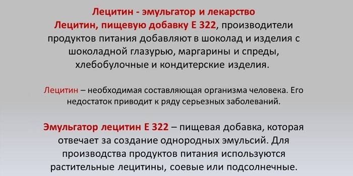 Εφαρμογή και ιδιότητες της λεκιθίνης