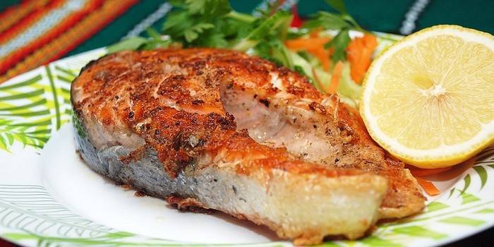 Bife de truta grelhado
