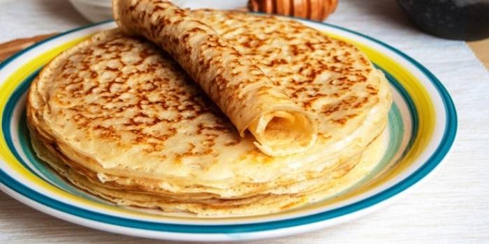 Panquecas em um prato