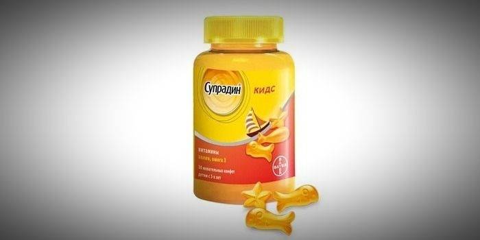 Vitaminas Supradin Fish