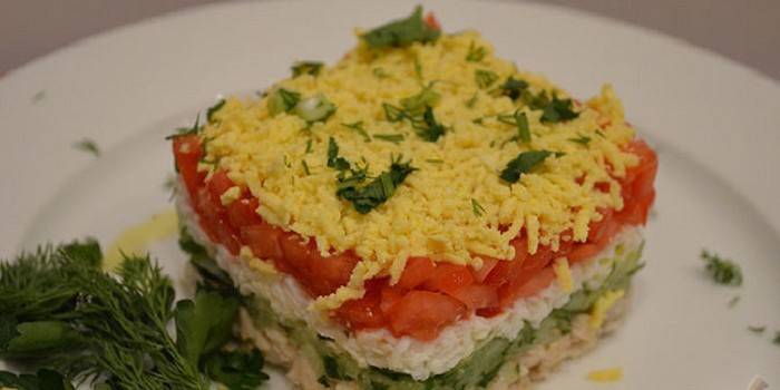 Salada de Frango e Tomate
