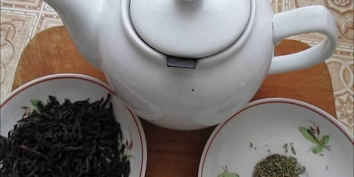 Chá preto e verde