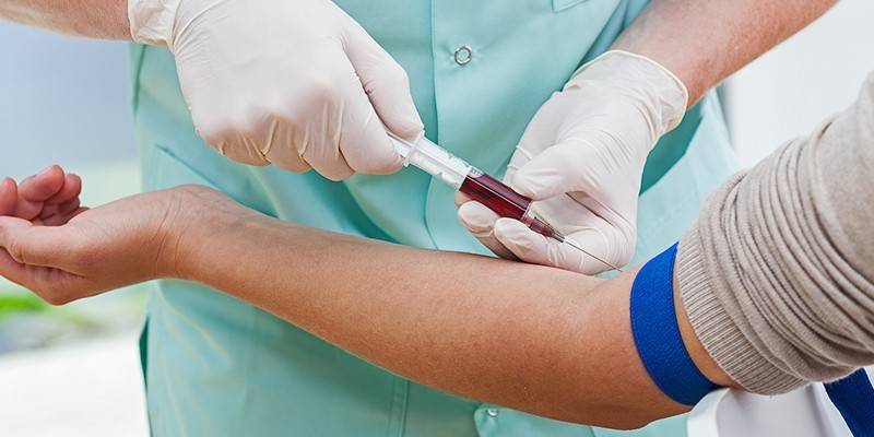 Amostragem de sangue de uma veia
