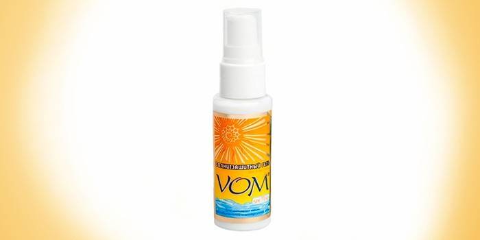 Gel protetor solar para rosto, lugares íntimos, VOM
