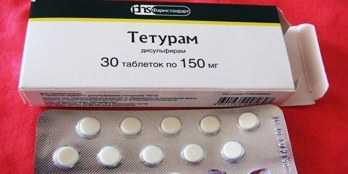 Comprimidos de Teturam