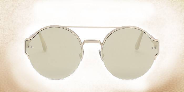 Óculos de sol masculinos com lentes de vidro Bottega Veneta