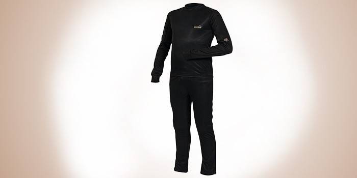 Conjunto de roupa interior térmica de poliéster para adolescentes Norfin Junior Thermo Line