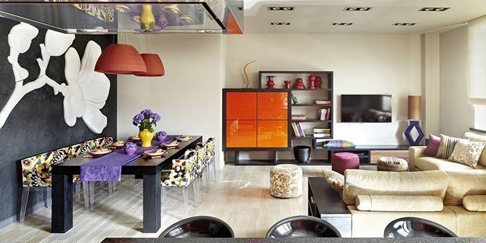 Salon w stylu Fusion